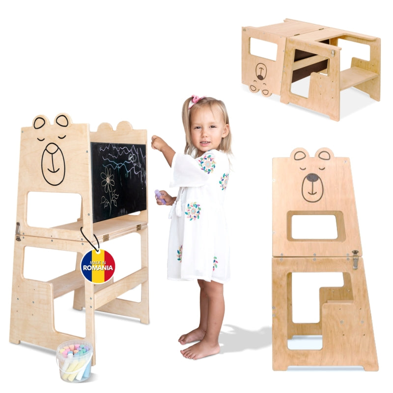 Turn de Învățare Montessori pentru Copii, Bear 🐻‍❄️