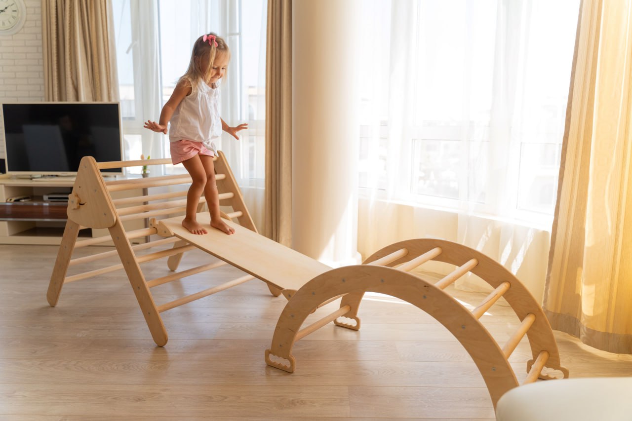Set de Joacă Mare Pikler 3in1, wooden🌳