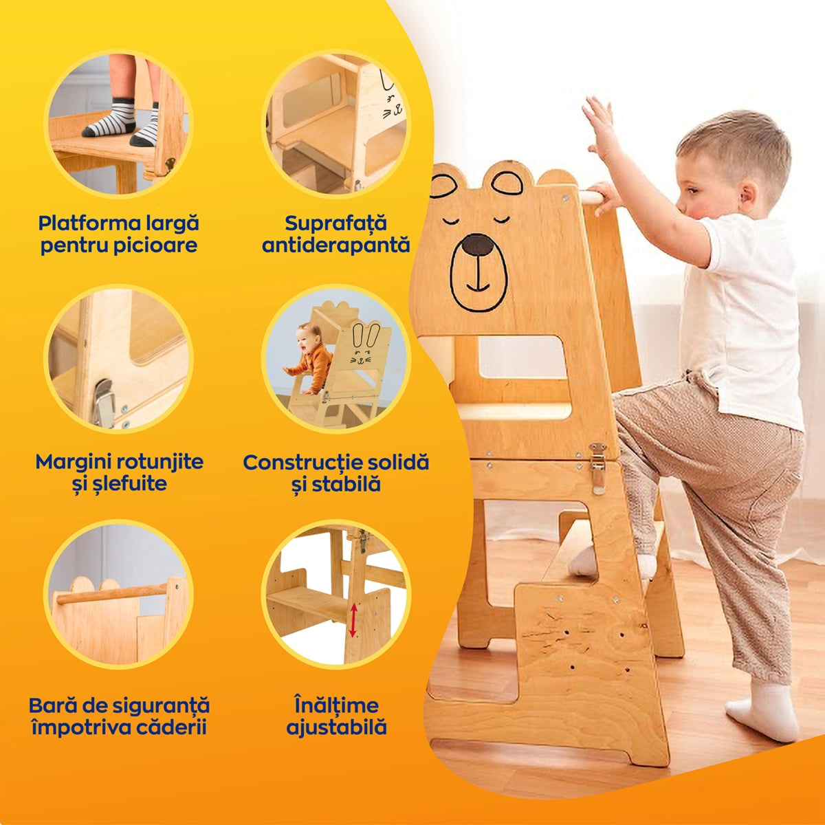 Turn de Învățare Montessori pentru Copii, Bear 🐻‍❄️