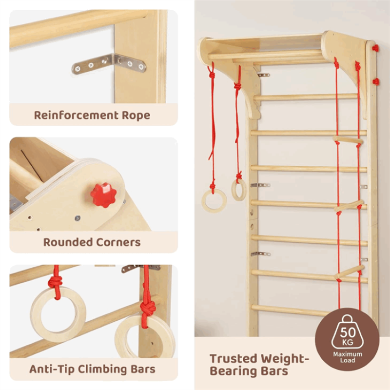 Spalier de Gimnastică pentru Copii 3in1 🧗‍♂️🌟